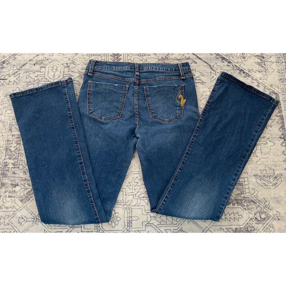 Vintage Phat Fashions Silver Label Juniors Bootcut‎ Jeans Size 9 Tall Denim Y2K